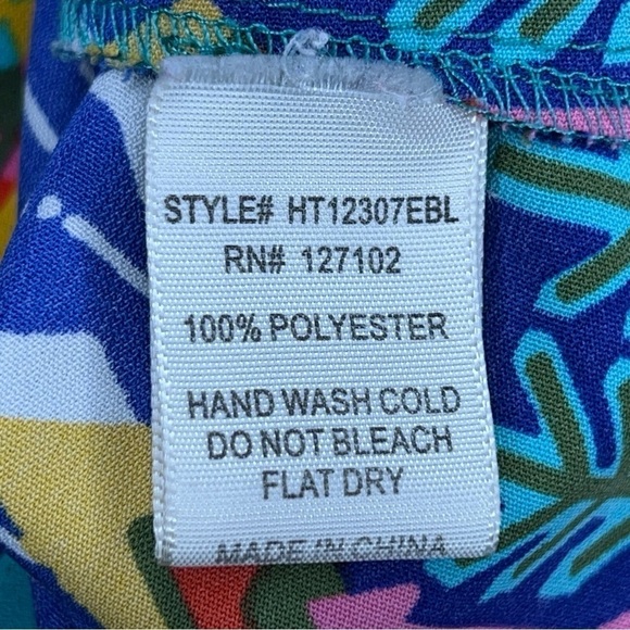 MEDIUM PINK OWL COLORFUL BOHEMIAN TUNIC TOP GEOMETRIC BLOUSE - Picture 10 of 11